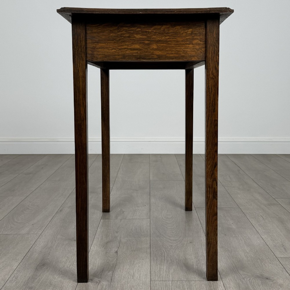 Antique 18th Century Good Quality Small Oak Writing Table  View VII