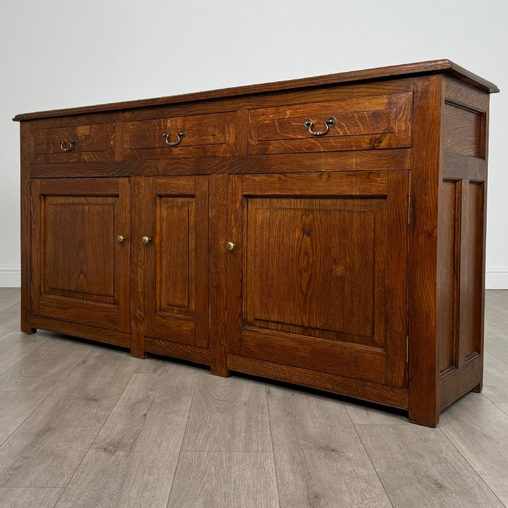  Antique 20th Century Fine Quality Dresser Base In Oak  View III