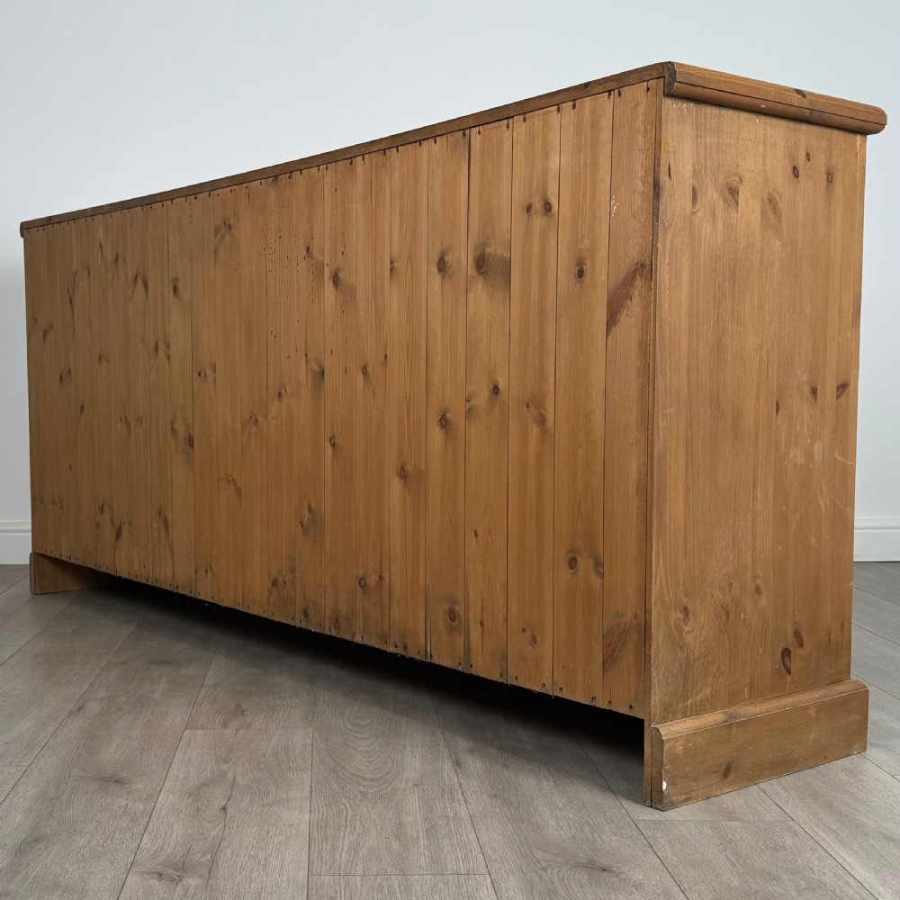  Vintage 20th Century Fine Quality Large Sideboard In Pine  View VII