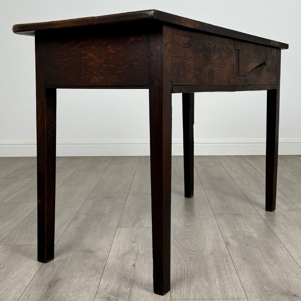 Antique 18th Century Good Quality Writing Table In Oak  View IV