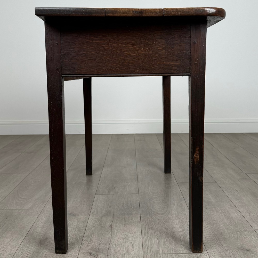 Antique 18th Century Good Quality Writing Table In Oak  View VII