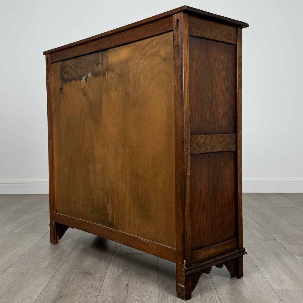Antique 20th Century Glazed Display Cabinet In Oak  View VII
