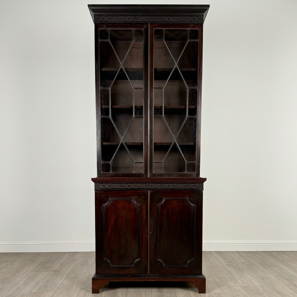 Antique 19th Century Chippendale Style Bookcase  View II