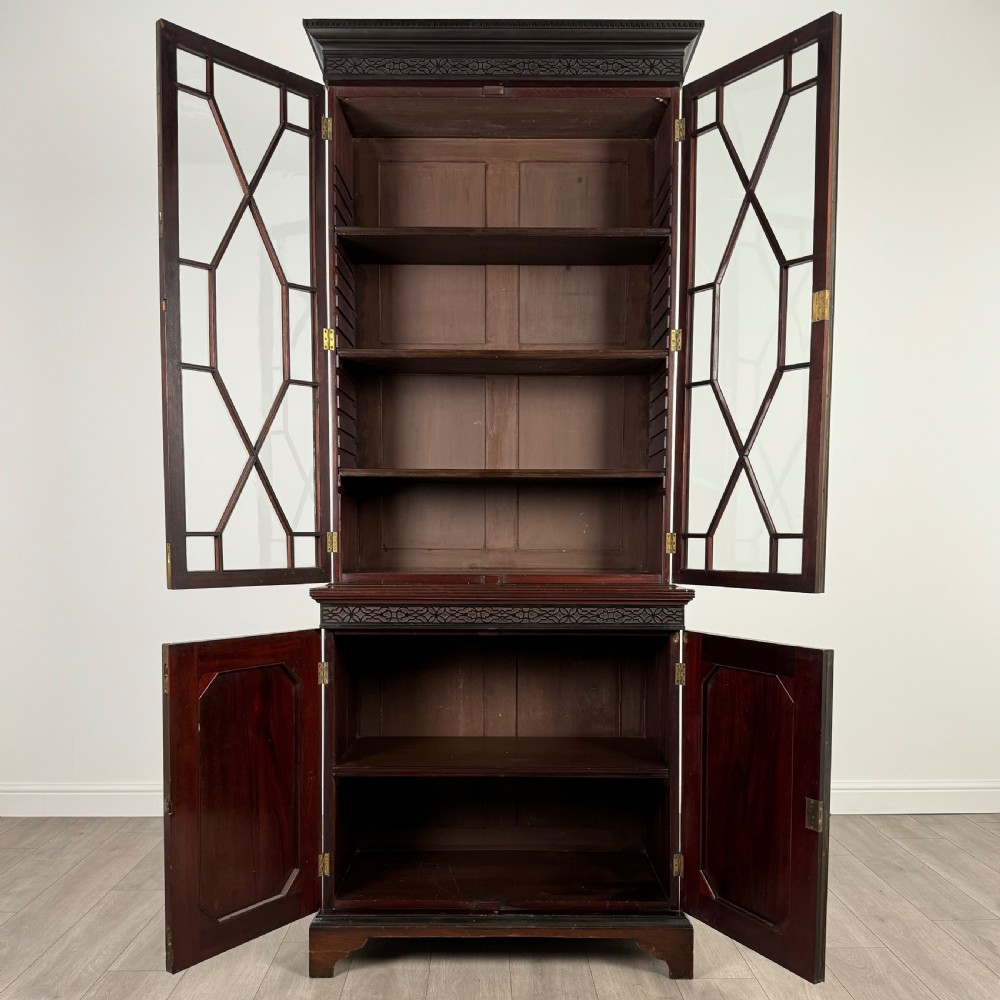 Antique 19th Century Chippendale Style Bookcase  View III