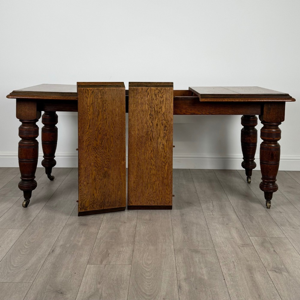 Antique 19th Century Rare Oak Dining Table Of Small Proportions  View IV