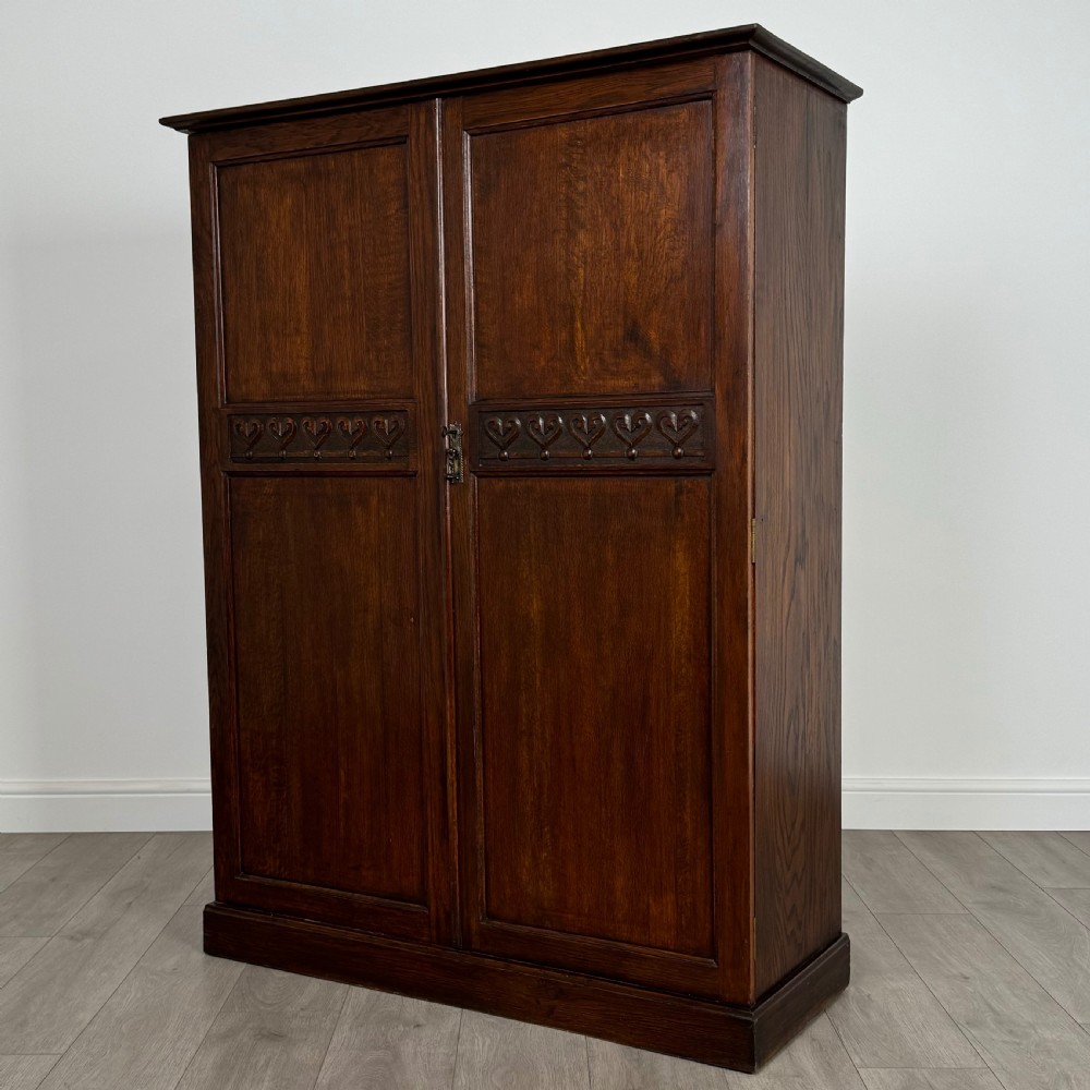 Antique 20th Century Small Oak Wardrobe Of Good Quality  View III