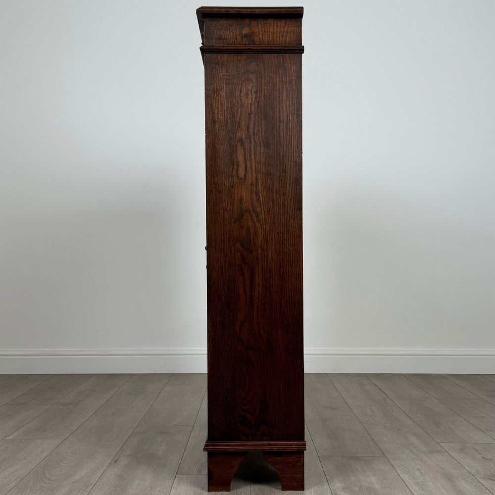  Antique 20th Century Display Cabinet In Oak  View IV