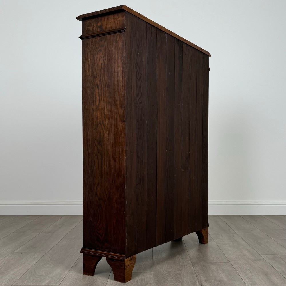  Antique 20th Century Display Cabinet In Oak  View VI