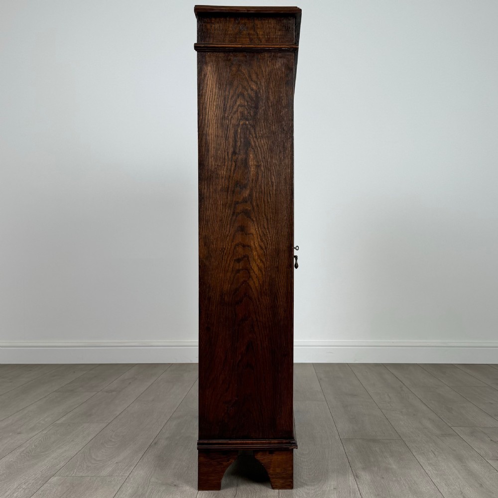  Antique 20th Century Display Cabinet In Oak  View VII