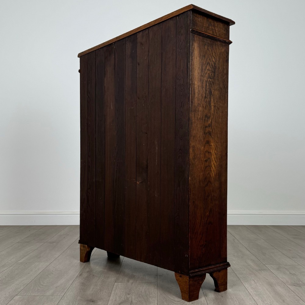  Antique 20th Century Display Cabinet In Oak  View VIII