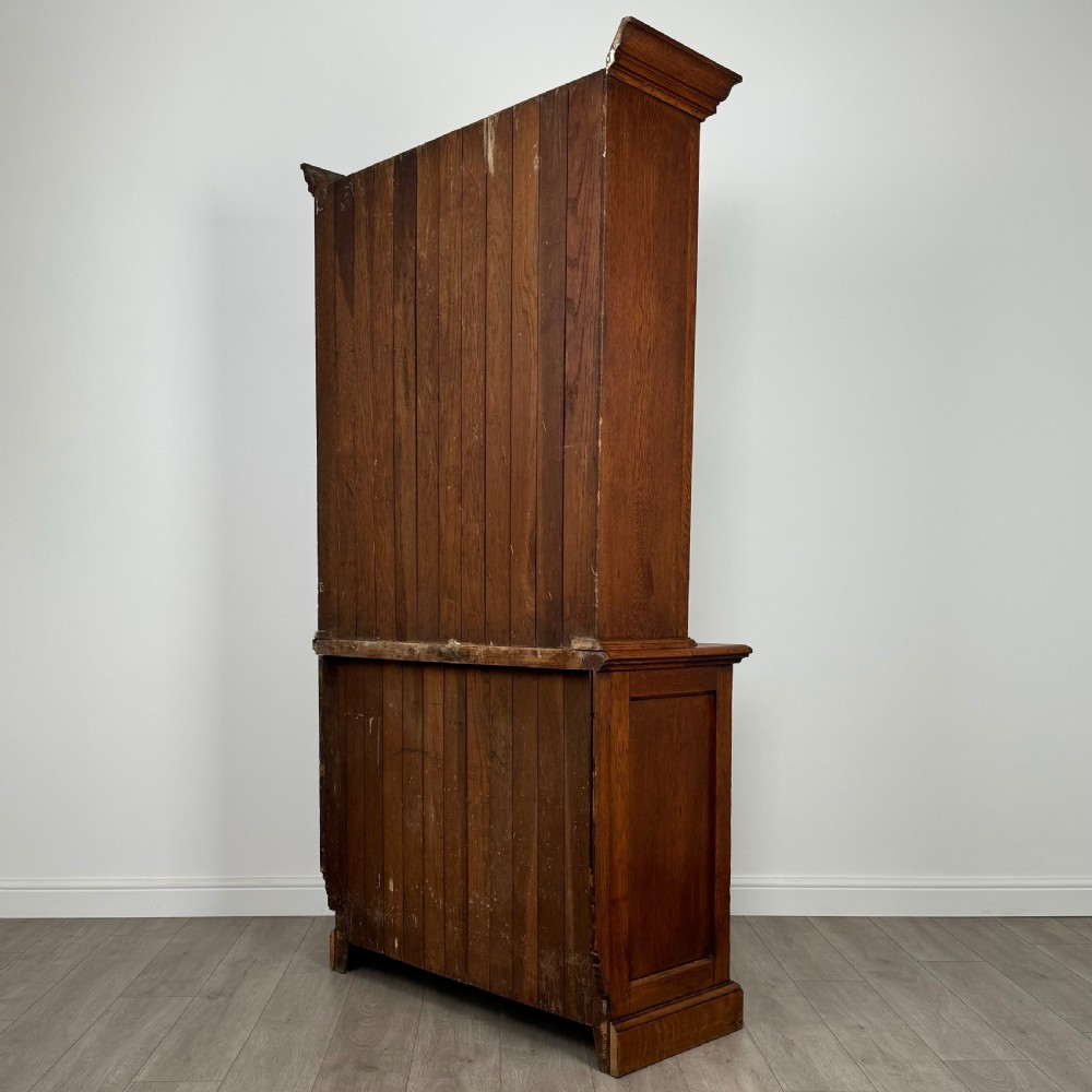 Antique 20th Century Fine Quality Bookcase In Oak  View VIII