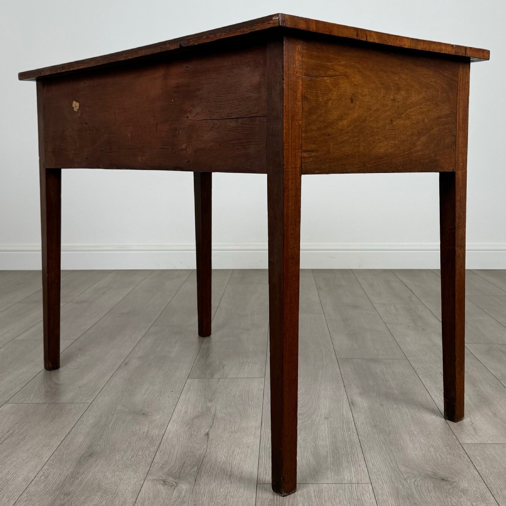 Antique 19th Century Good Quality Writing Table In Mahogany  View VI