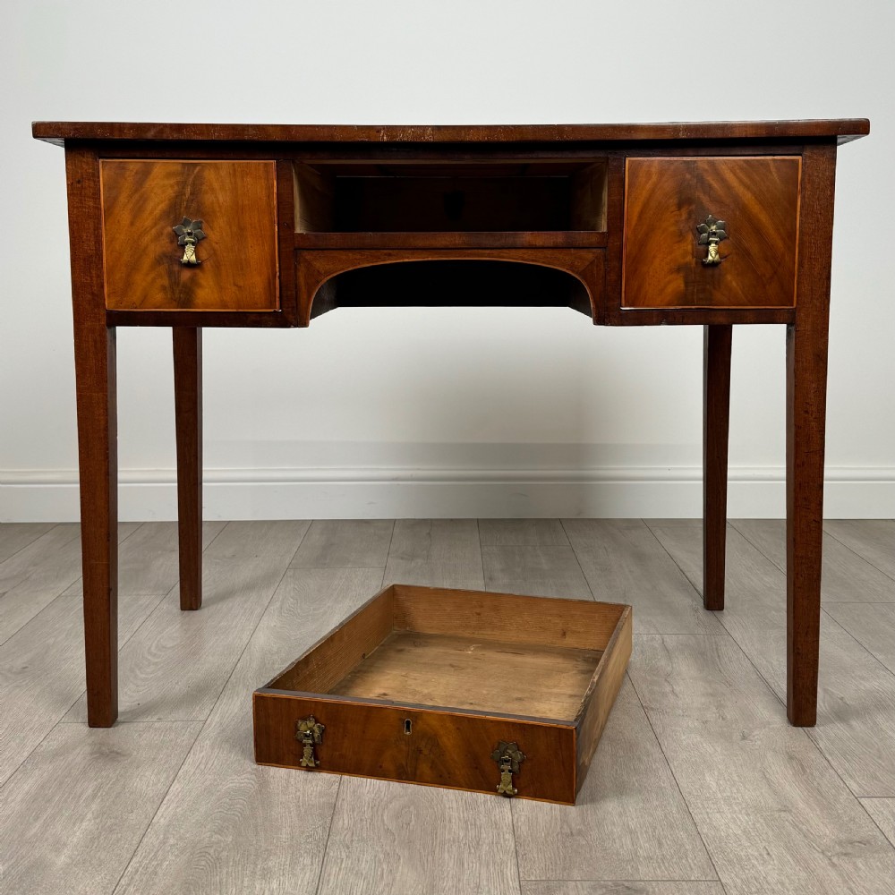 Antique 19th Century Good Quality Writing Table In Mahogany  View X
