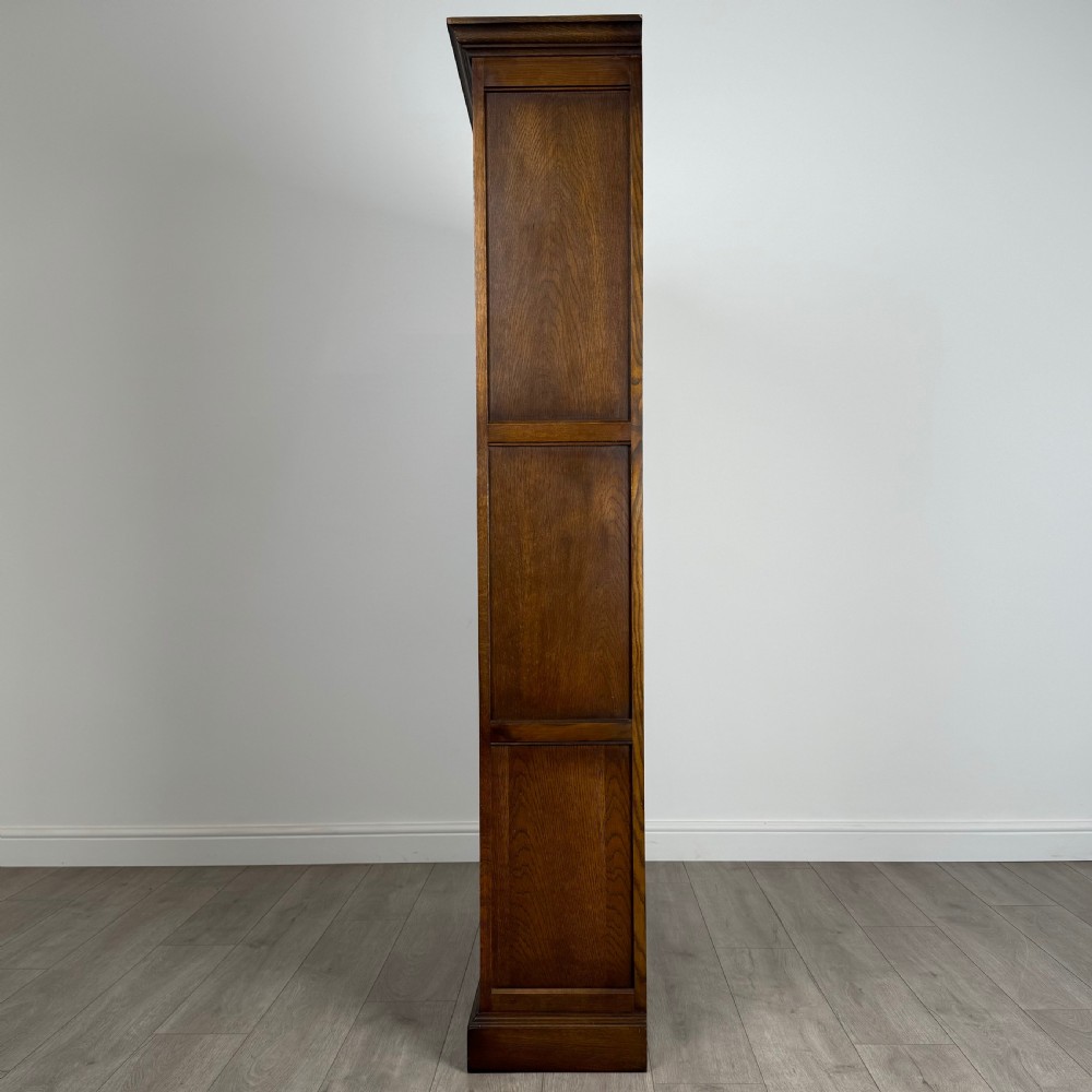 Antique 20th Century Carved Open Bookcase In Oak  View III