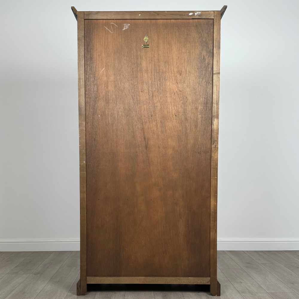 Antique 20th Century Carved Open Bookcase In Oak  View V