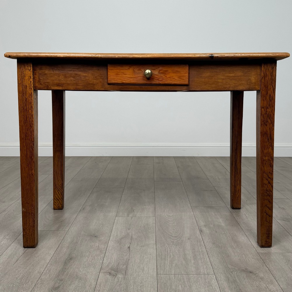 Antique 20th Century Good Quality Oak Writing Table 