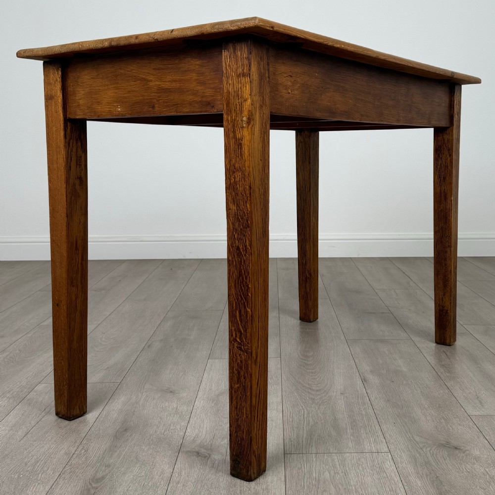 Antique 20th Century Good Quality Oak Writing Table  View IV