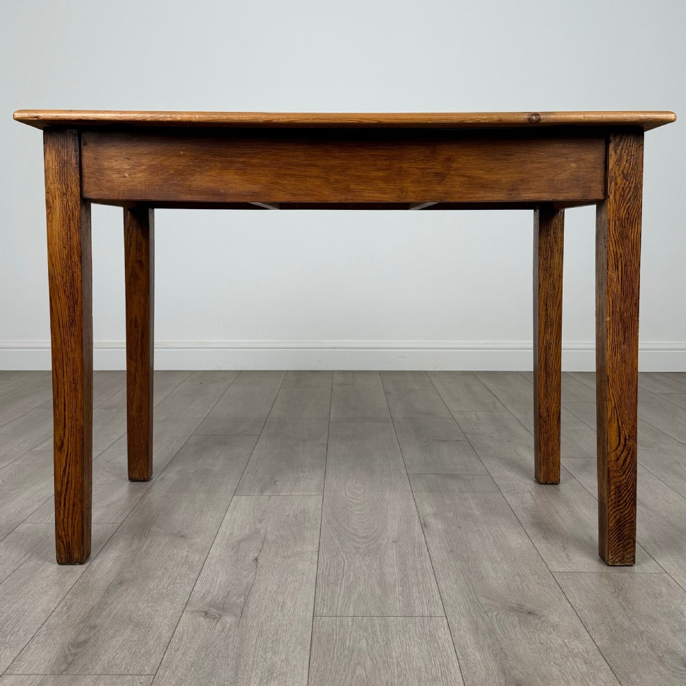 Antique 20th Century Good Quality Oak Writing Table  View V