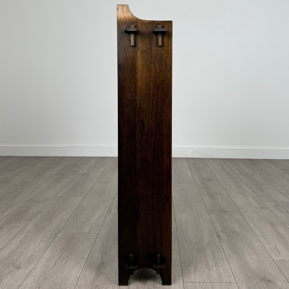 Antique 20th Century Art Nouveau Style Bookcase In Oak  View VII