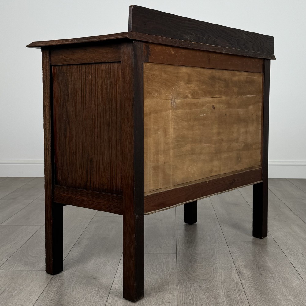 Antique 20th Century Good Quality Cupboard In Oak  View V