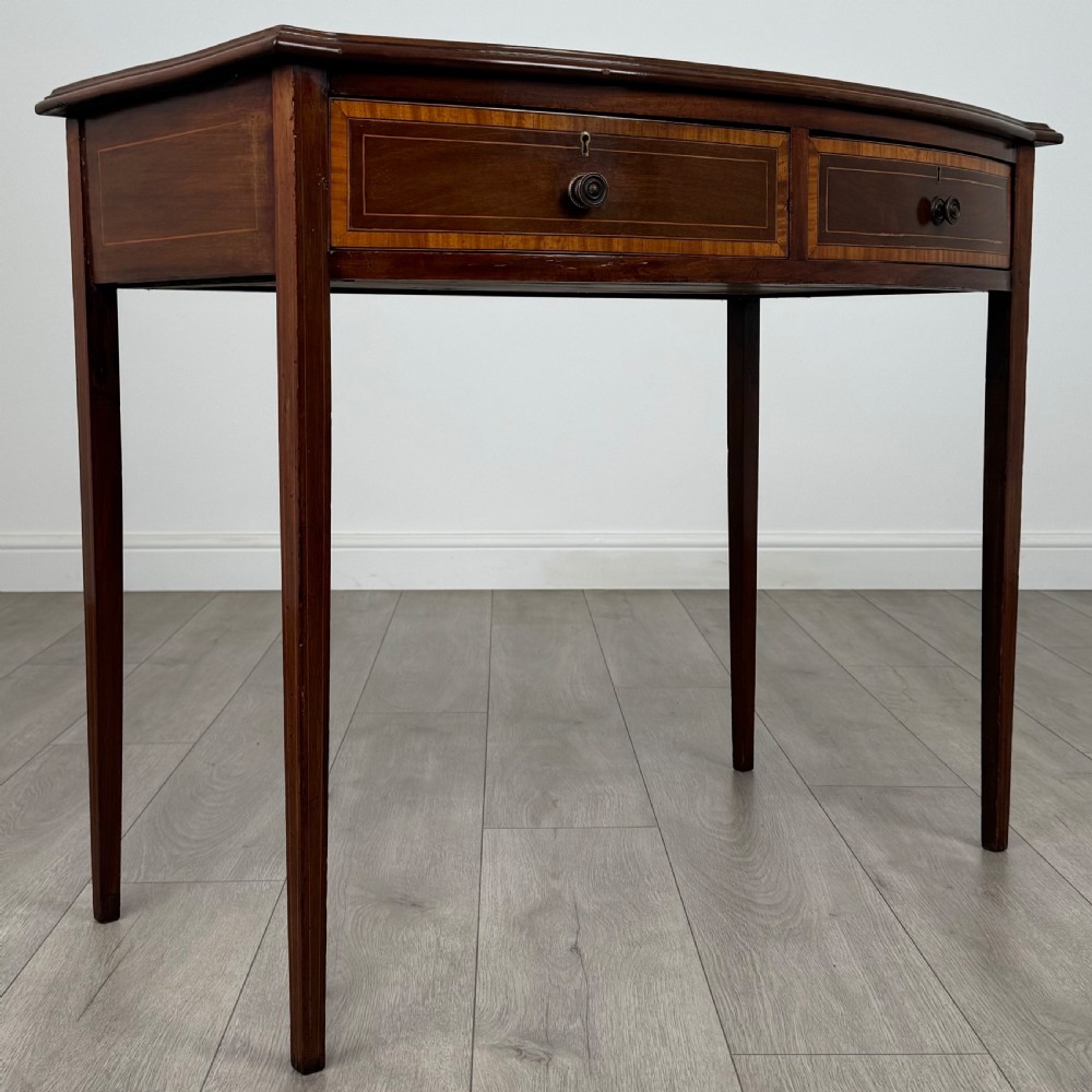  Antique 20th Century Fine Quality Writing Table In Mahogany View VIII