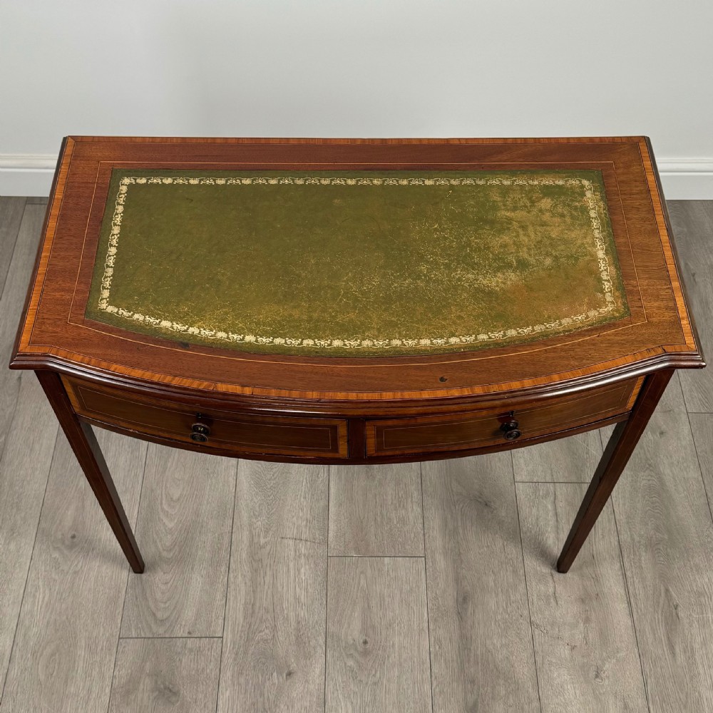  Antique 20th Century Fine Quality Writing Table In Mahogany View X