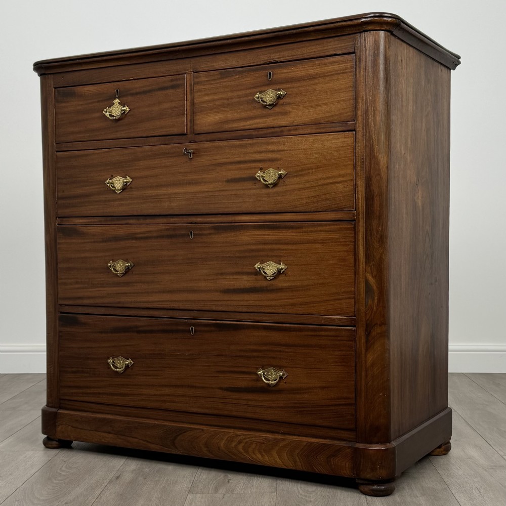 Antique 19th Century Chest Of Drawers In Mahogany  View II