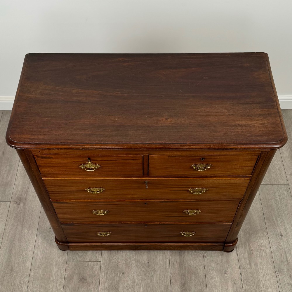 Antique 19th Century Chest Of Drawers In Mahogany  View X