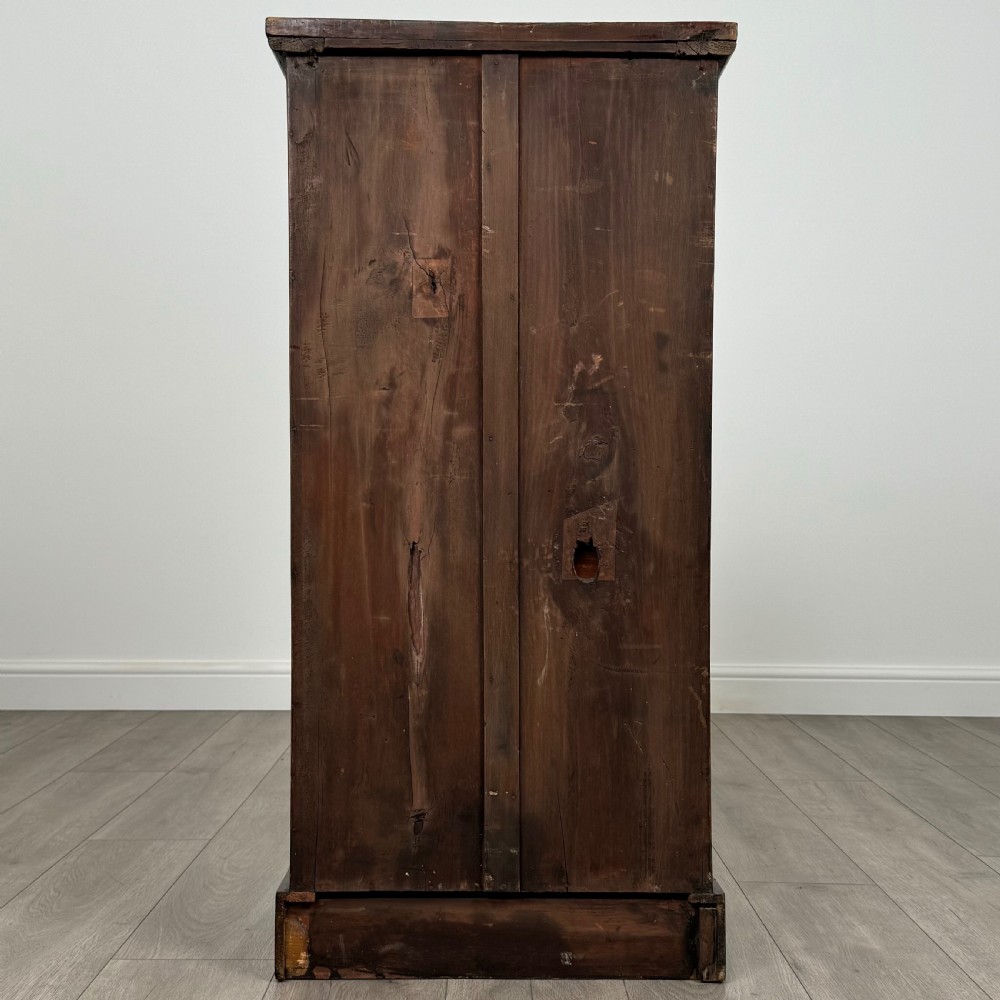 Antique 19th Century Good Quality Wellington Chest In Oak  View VI