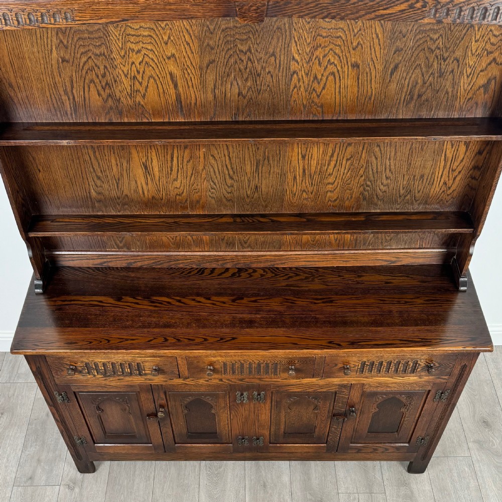 Antique 20th Century Good Quality Dresser In Oak  View X