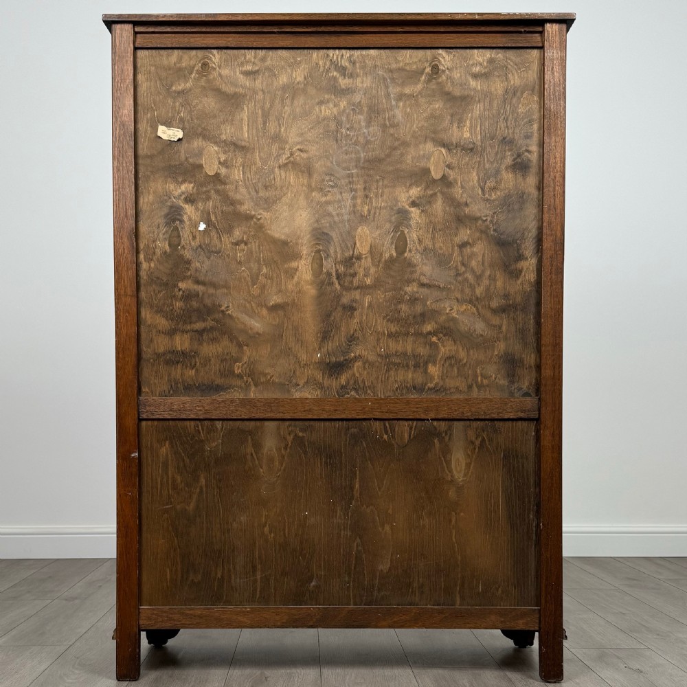 Antique 20th Century Good Quality Display Cabinet In Oak  View V