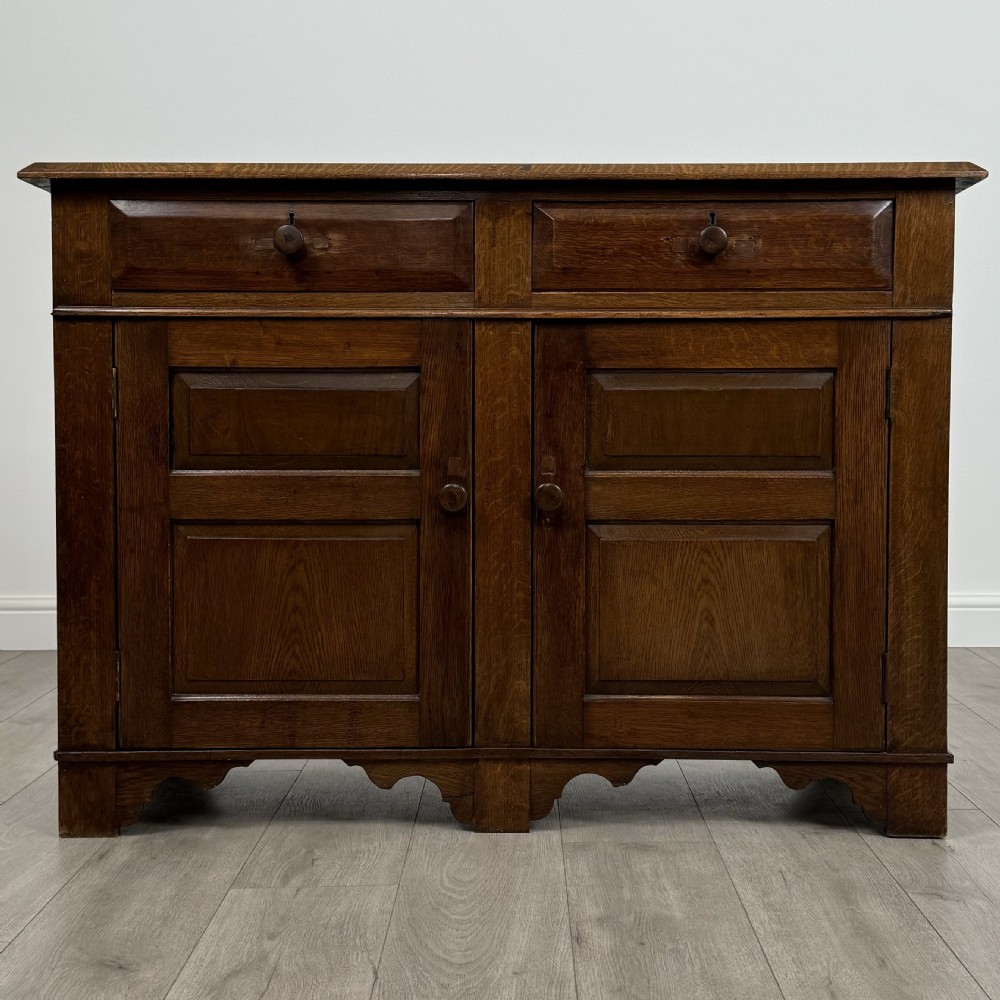 Antique 20th Century Good Quality Sideboard In Oak 
