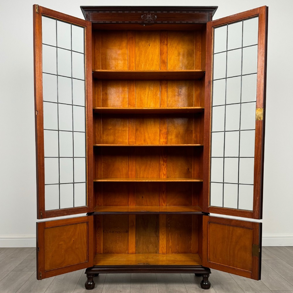 Antique 20th Century Glazed Display Cabinet In Oak 
 View III