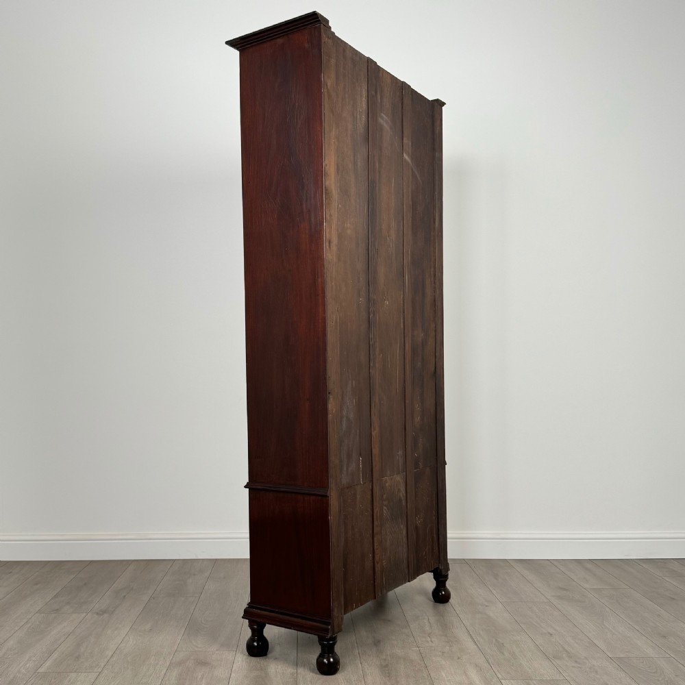 Antique 20th Century Glazed Display Cabinet In Oak 
 View VI