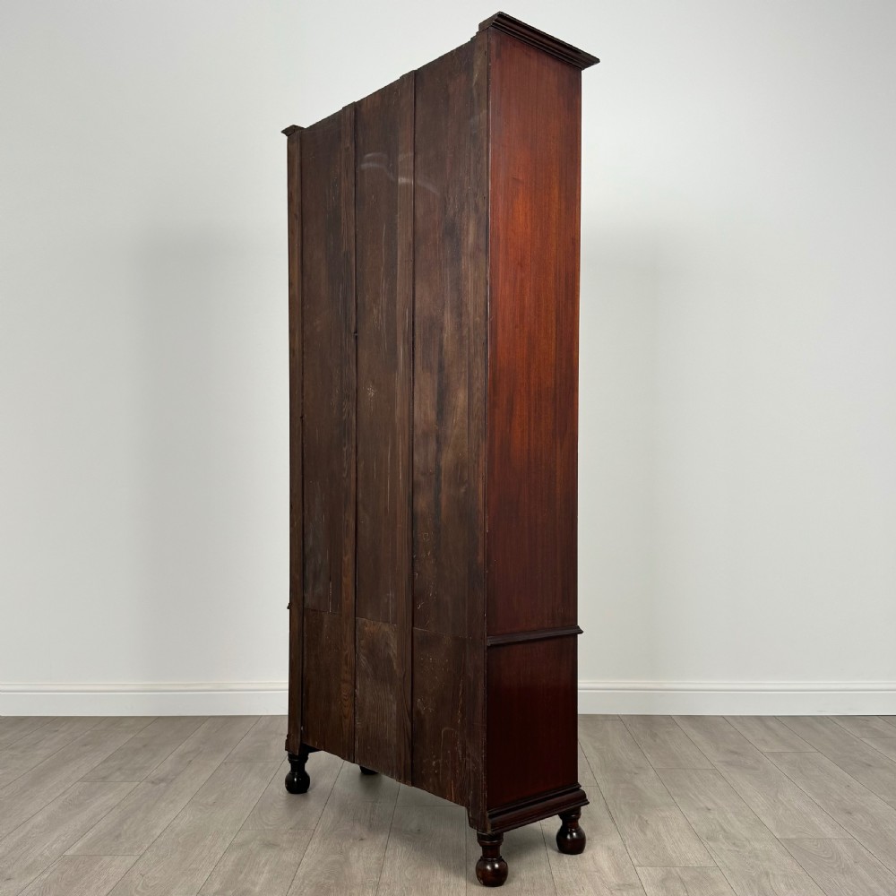 Antique 20th Century Glazed Display Cabinet In Oak 
 View VIII
