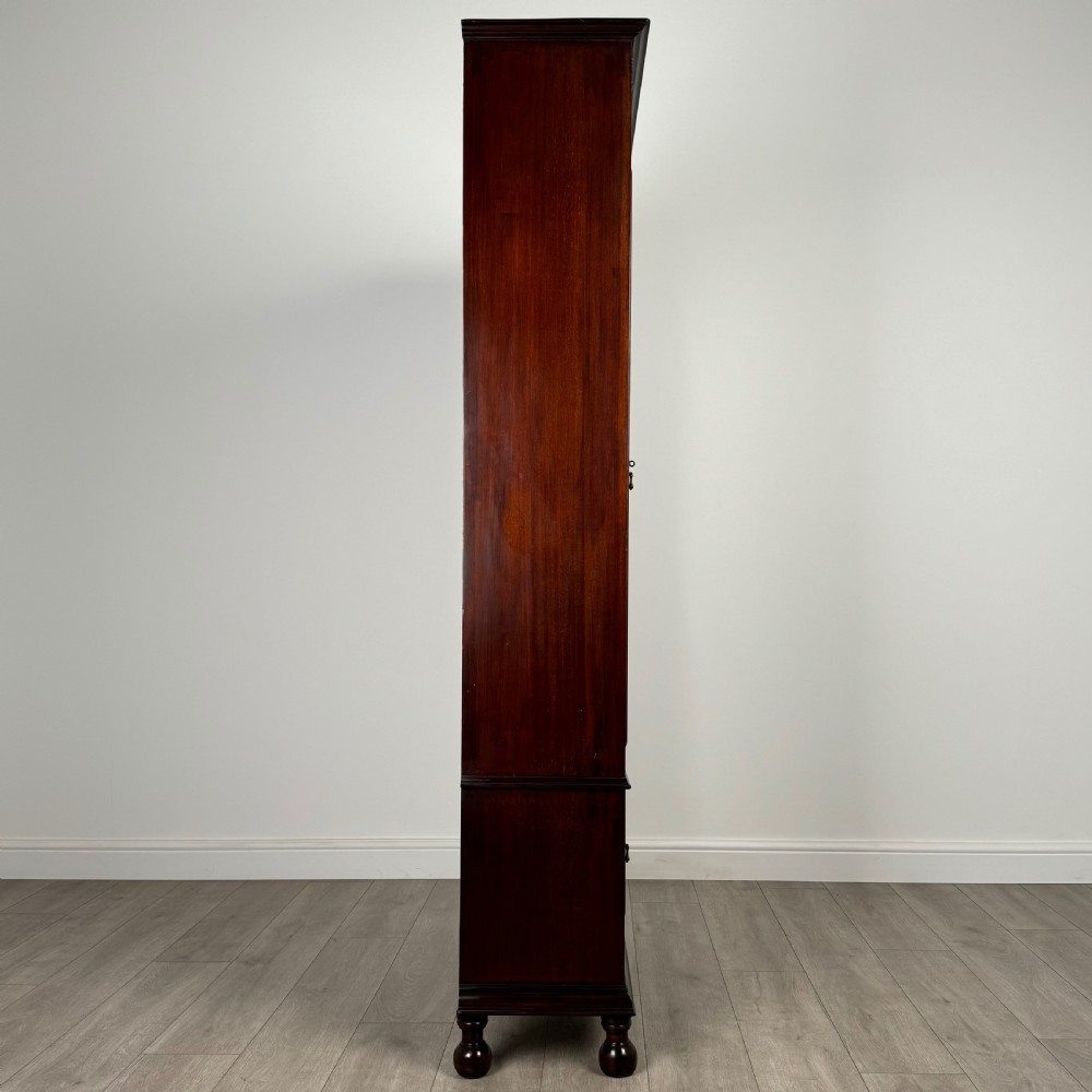 Antique 20th Century Glazed Display Cabinet In Oak 
 View IX