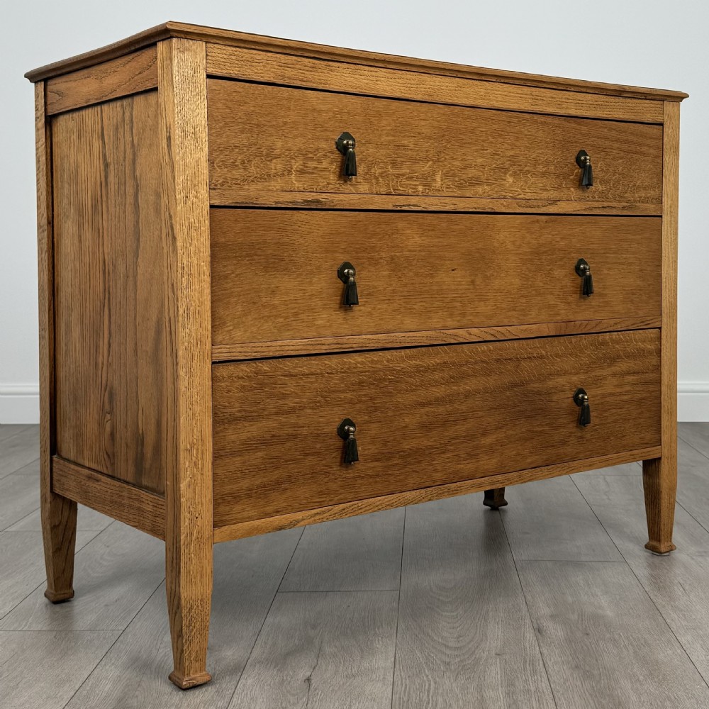 Antique 20th Century Golden Oak Chest Of Drawers View VIII