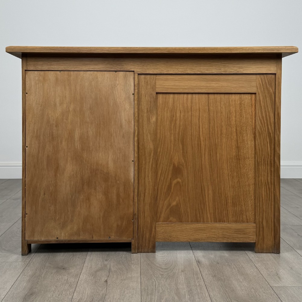 Vintage 20th Century Good Quality Golden Oak Desk  View VI