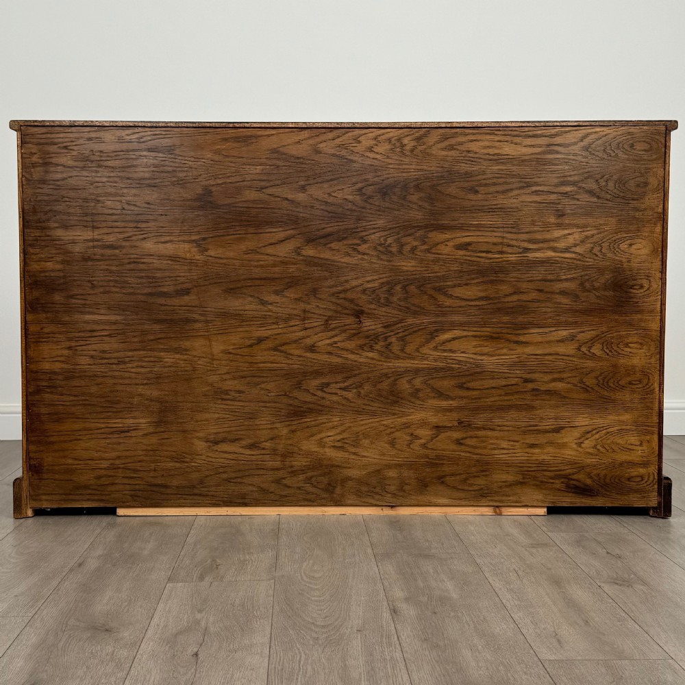  Vintage 20th Century Fine Quality Open Bookcase In Oak View VI