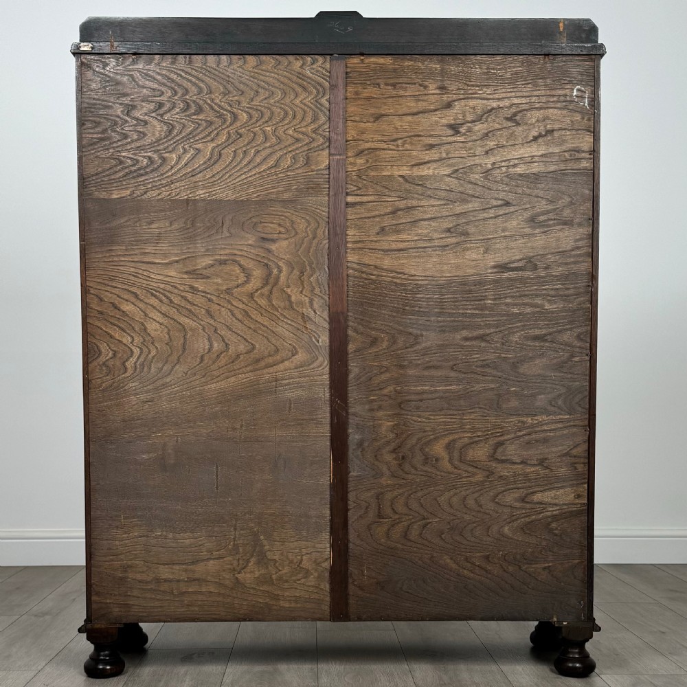 Antique 20th Century Good Quality Display Cabinet In Oak  View VI
