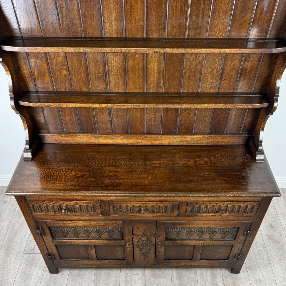 Antique 20th Century Good Quality Dresser In Oak  View X