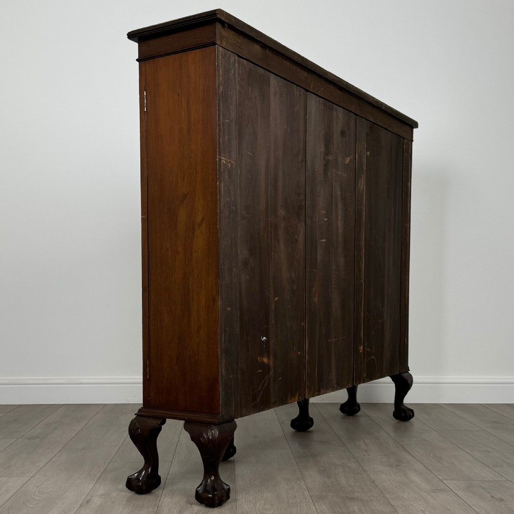  Antique 20th Century Fine Quality Display Cabinet In Mahogany  View V