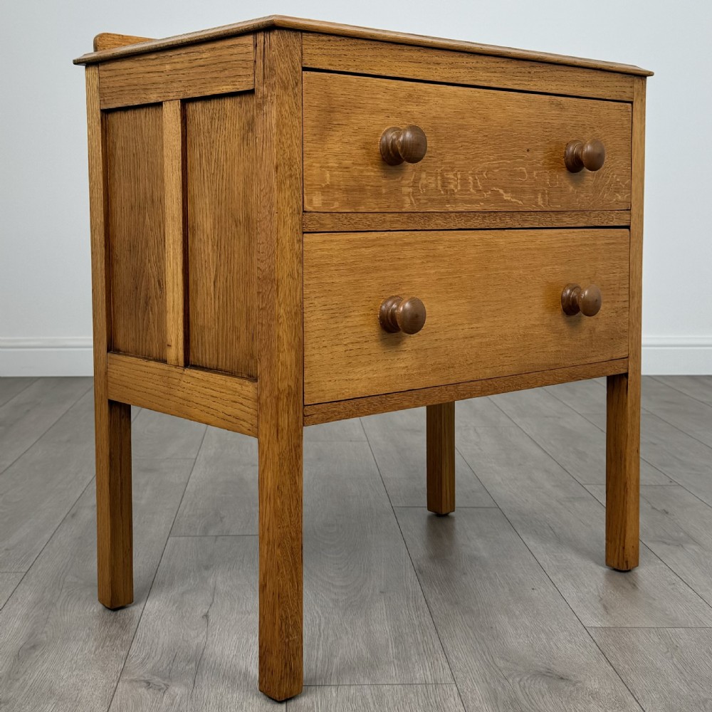 Antique 20th Century Small Golden Oak Chest Of Drawers  View IX