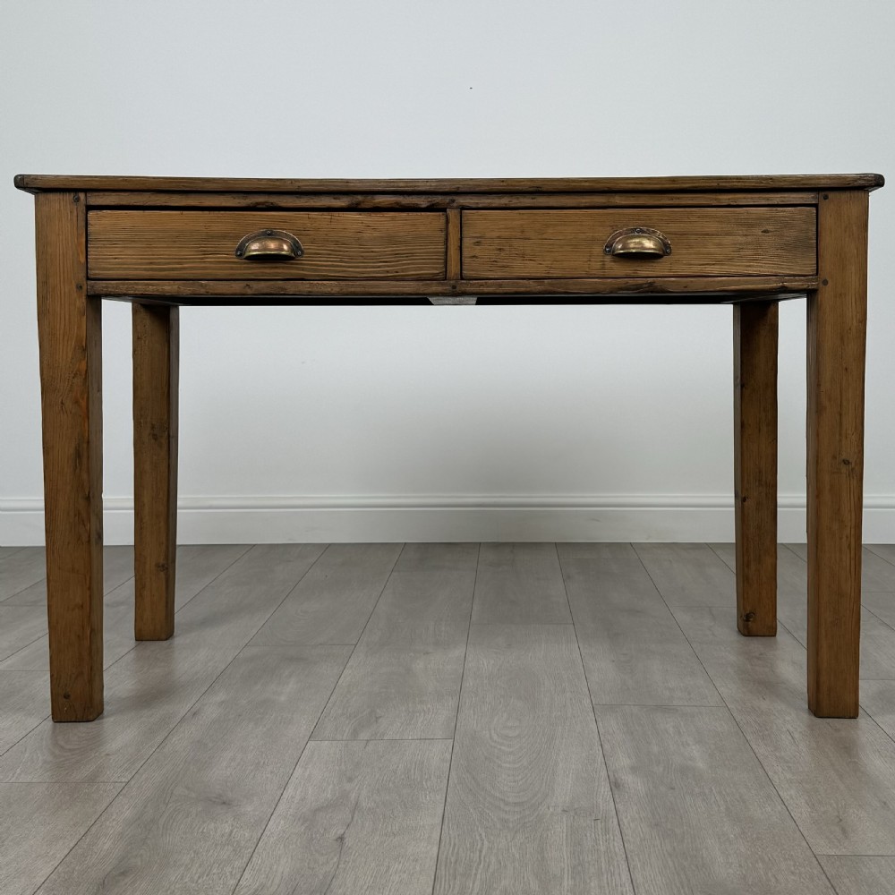  Antique 20th Century Good Quality Pine Writing Table