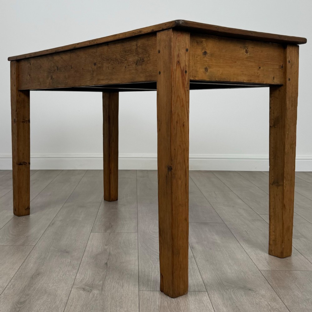  Antique 20th Century Good Quality Pine Writing Table View VI