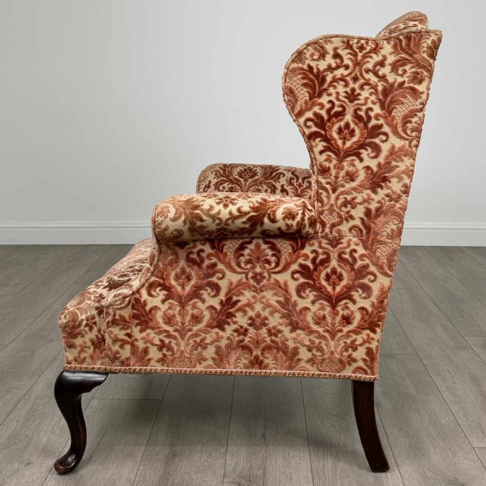 Antique 20th Century Georgian Style Wingback Armchair  View II