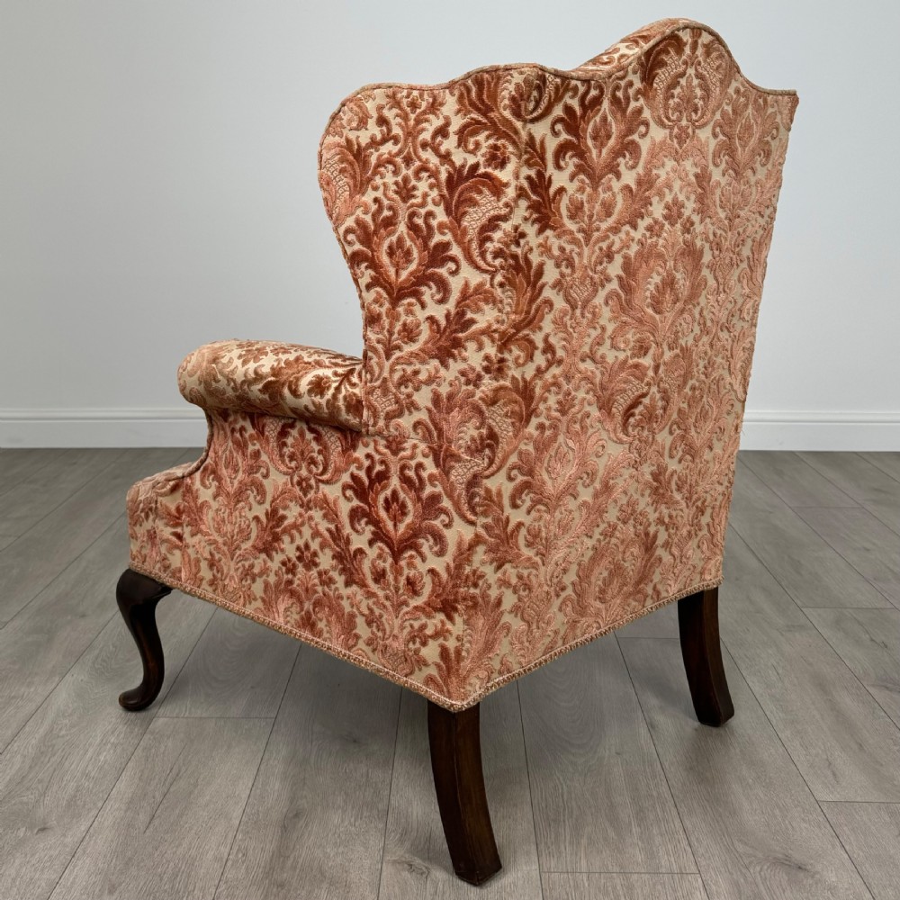 Antique 20th Century Georgian Style Wingback Armchair  View III