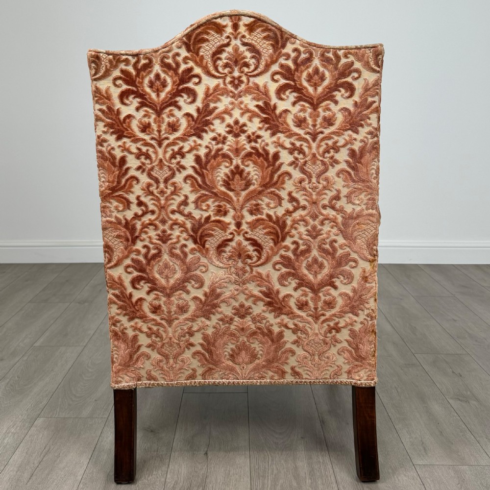 Antique 20th Century Georgian Style Wingback Armchair  View IV