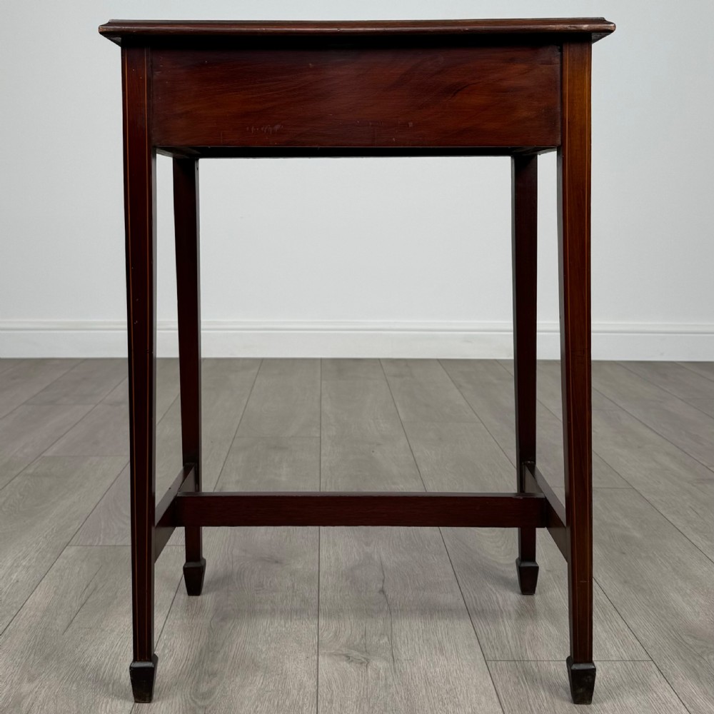  Antique 20th Century Inlaid Side Table In Mahogany View V