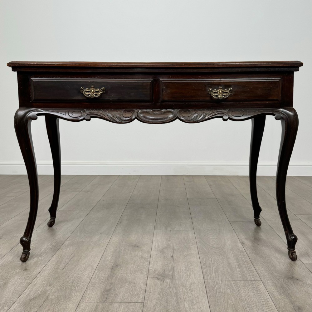  Antique 20th Century Writing Table In Mahogany 
